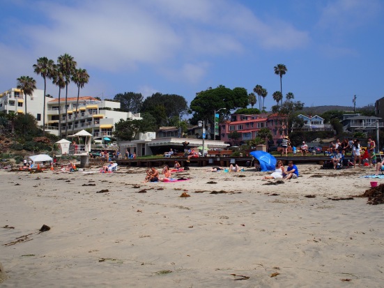 Nothing better than sitting on a beach with a sun-kissed nose and sandy toes- Laguna Beach @ 11:30am