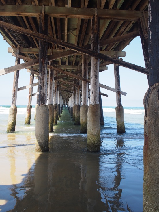 the obligatory "I'm under the pier" picture- Newport Beach